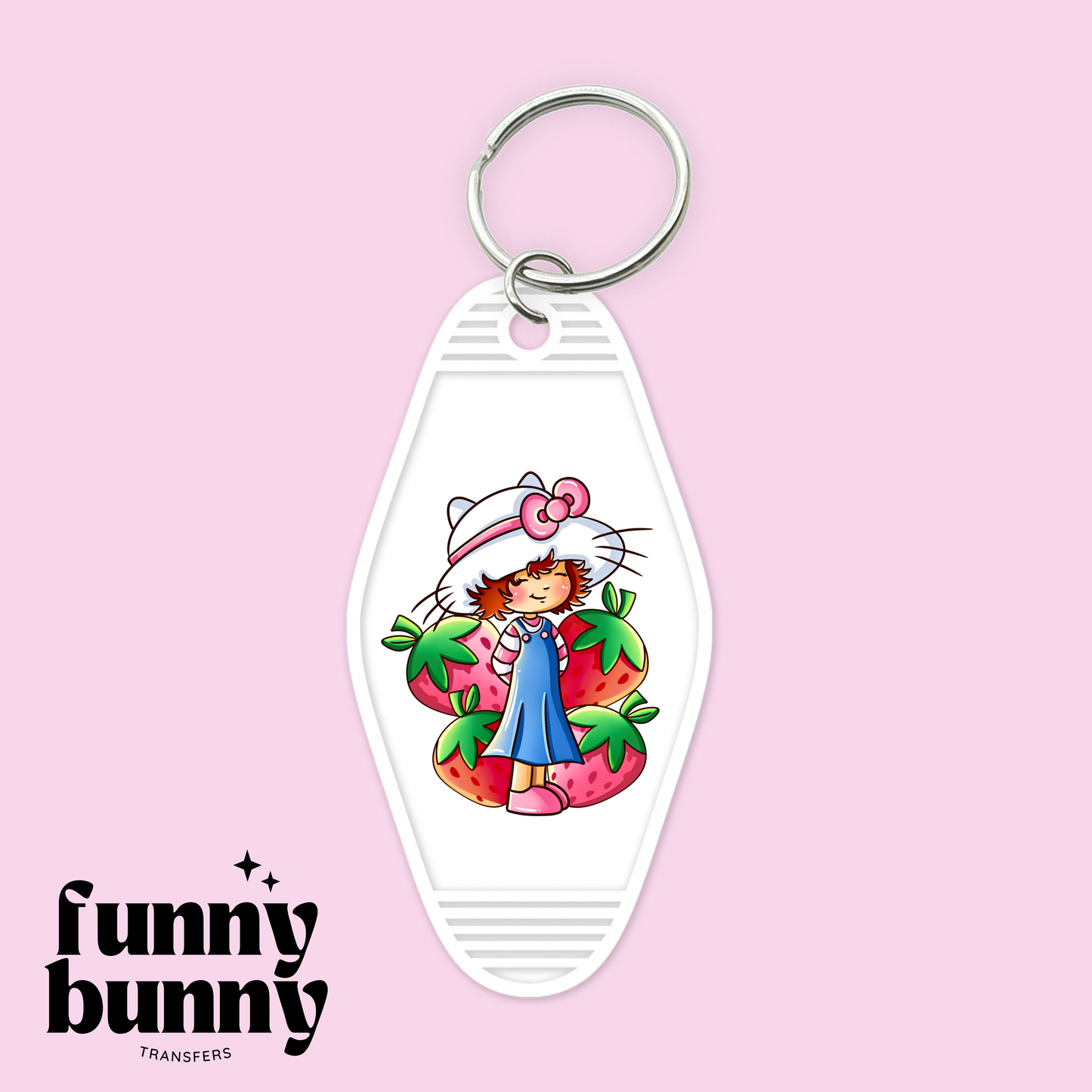 Strawberry Cake Girl - Motel Keychain