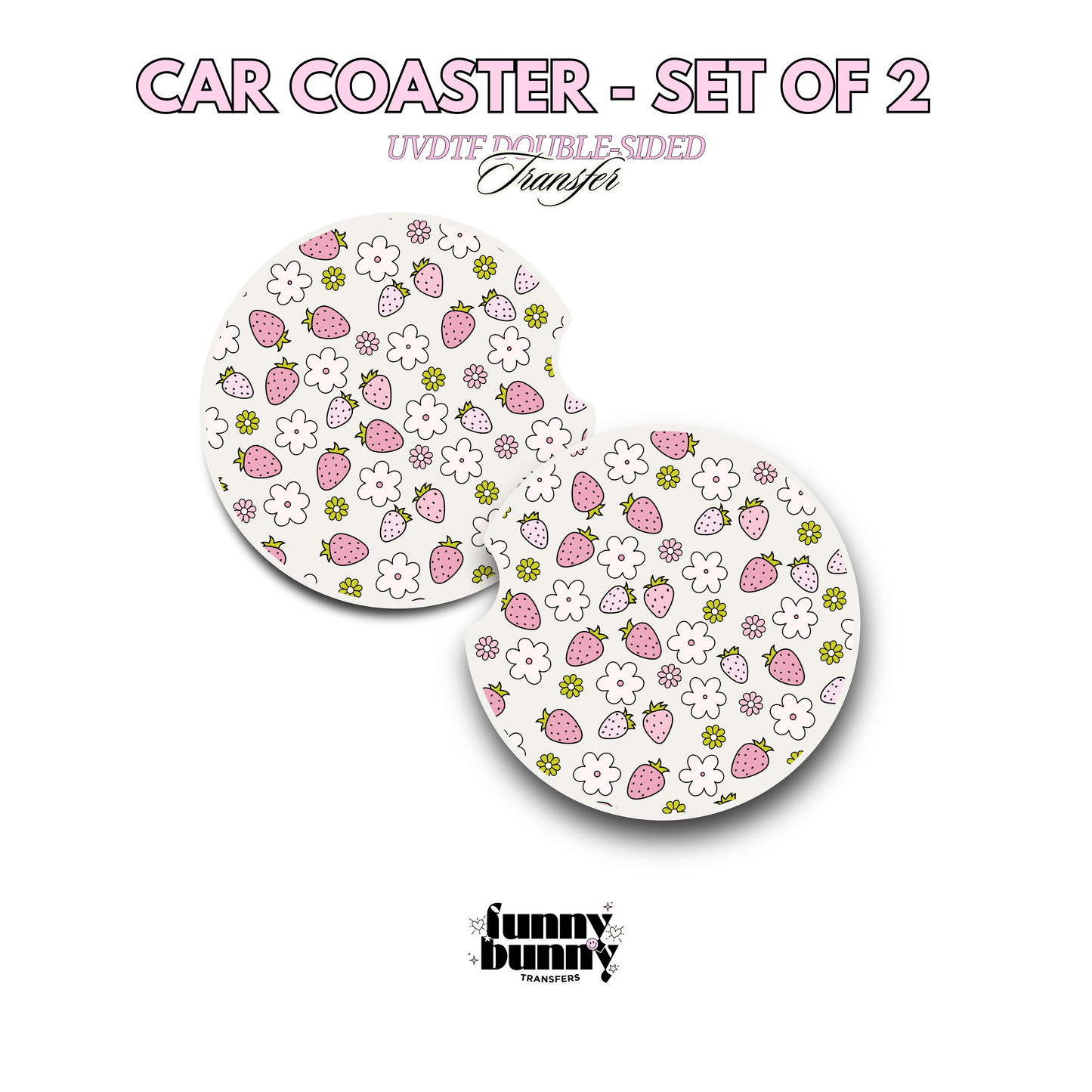 Strawberry Picnic - UVDTF Coaster