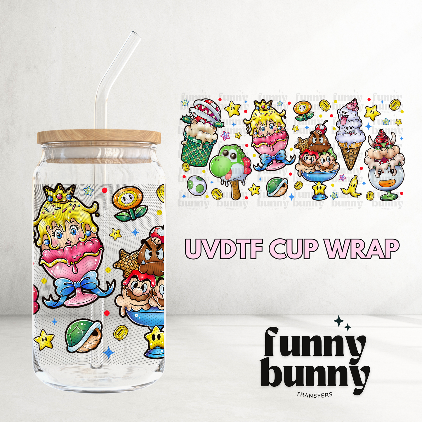 Superstar Popsicles - 16oz UVDTF Cup Wrap