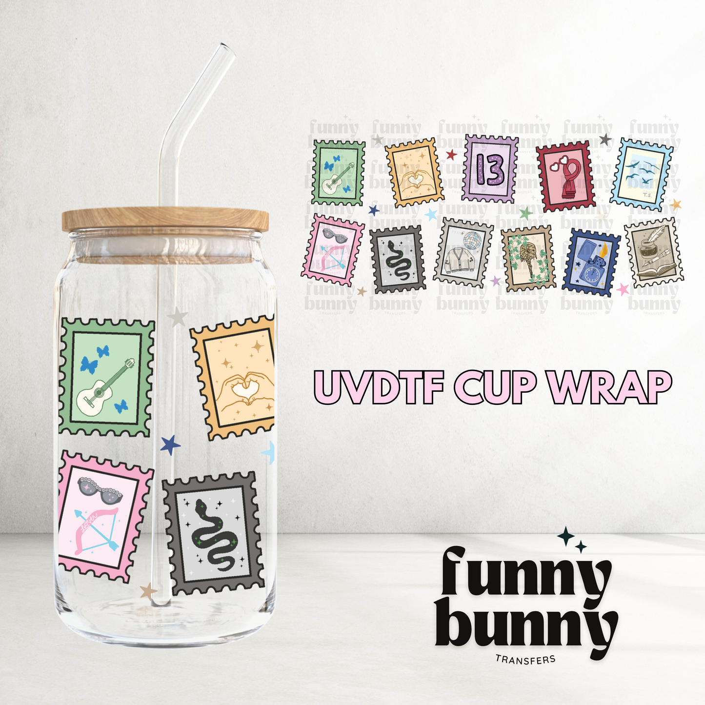 Swift Stamps - 16oz UVDTF Cup Wrap