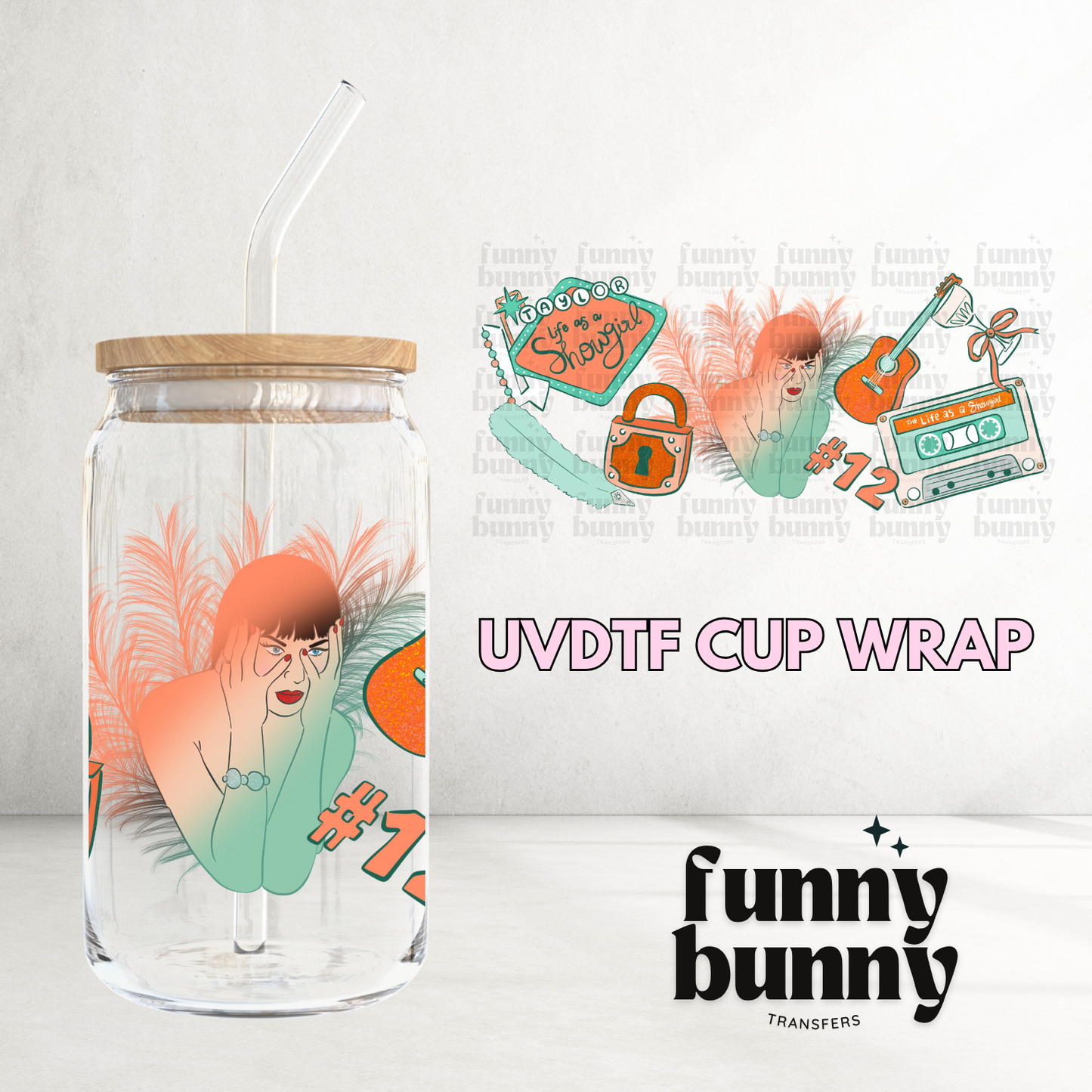 TS Life Of A Showgirl - 16oz UVDTF Cup Wrap