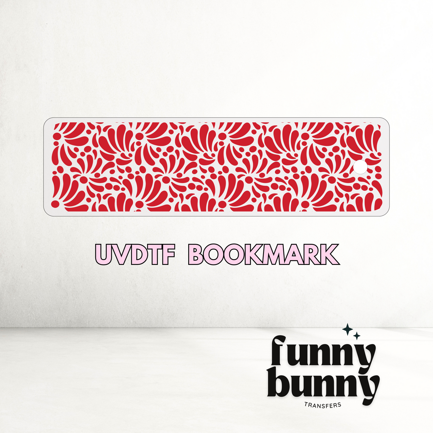 Talavera Cherry Red - UVDTF Bookmark Decal