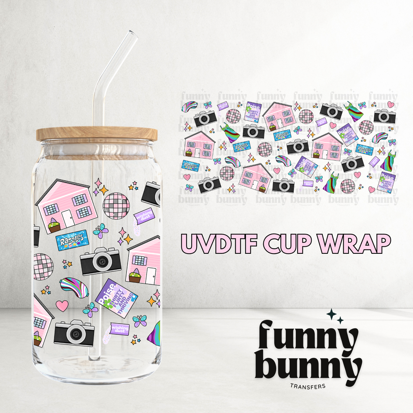 Thirty - 16oz UVDTF Cup Wrap