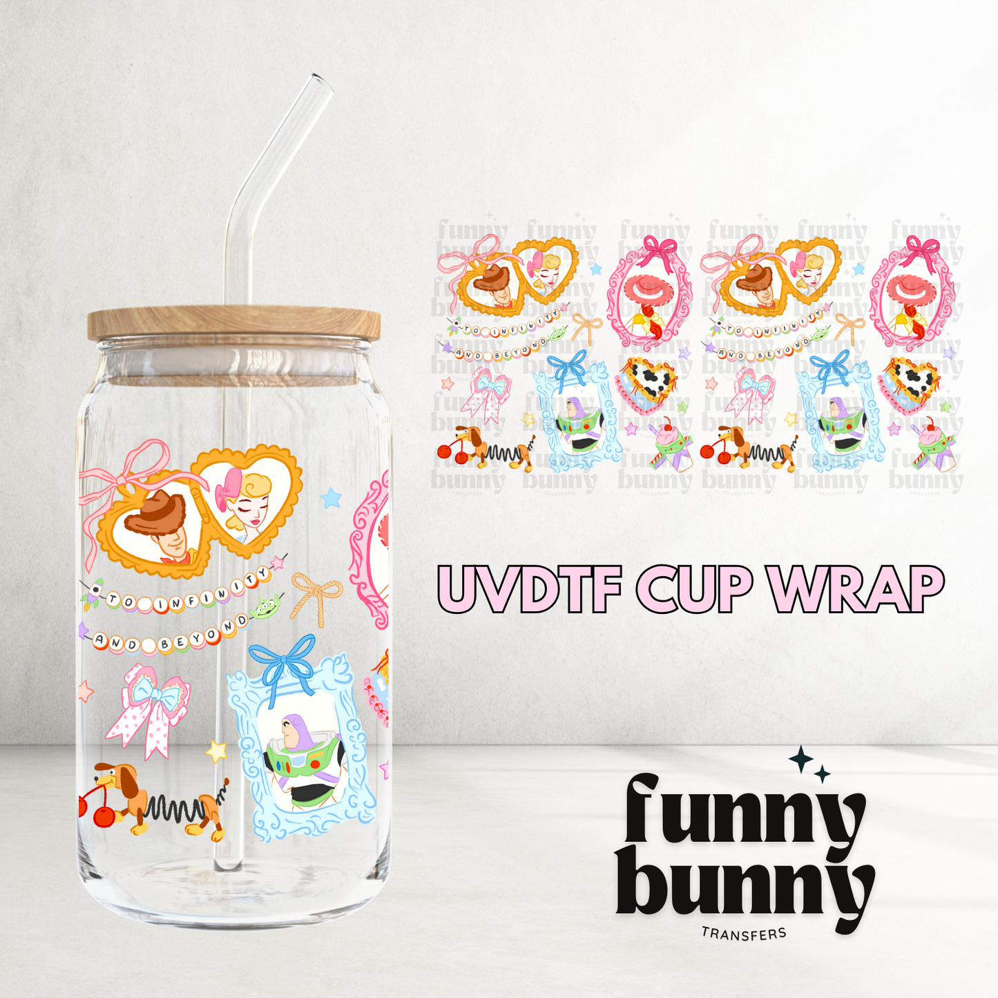 Toys Lockets - 16oz UVDTF Cup Wrap