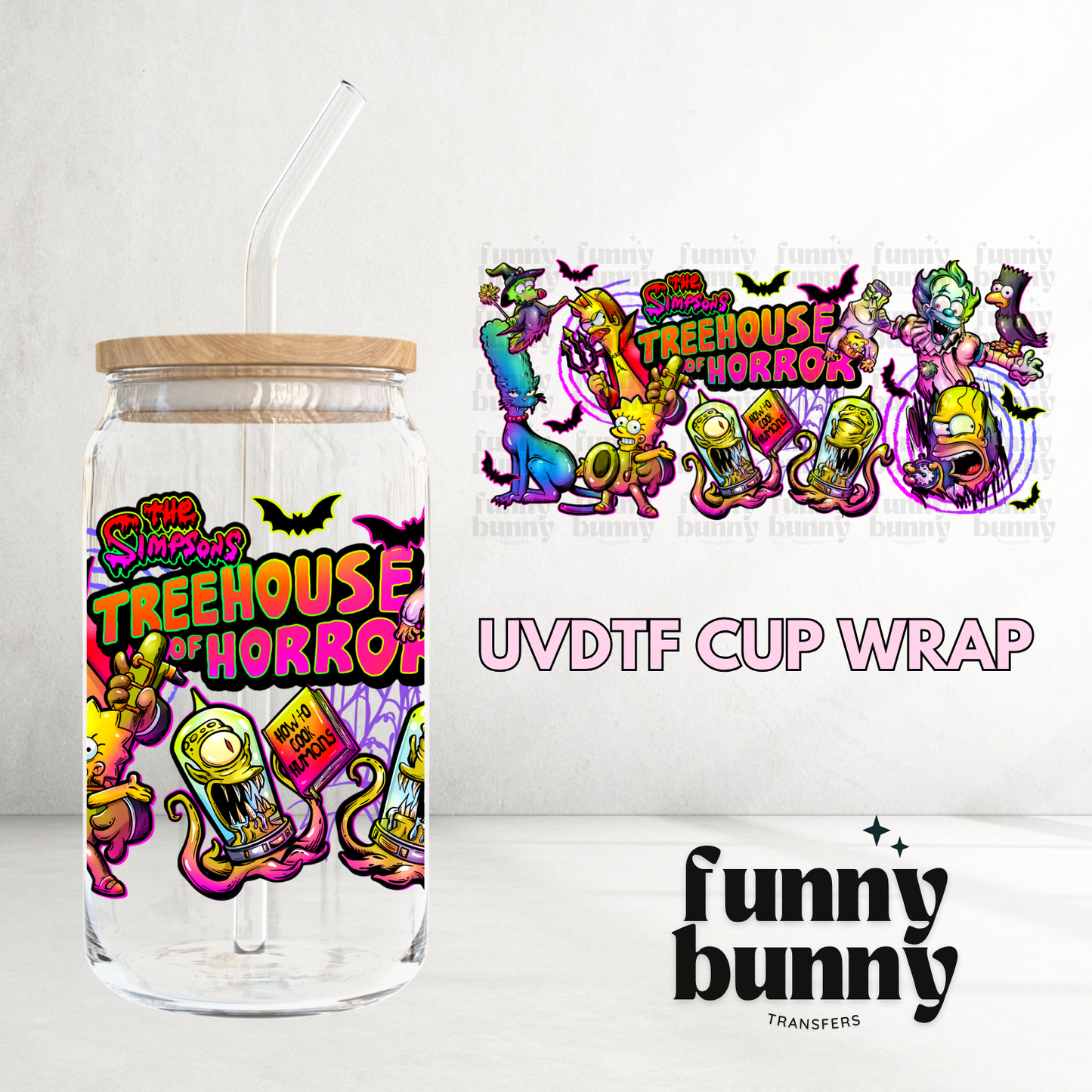Treehouse Horror - 16oz UVDTF Cup Wrap