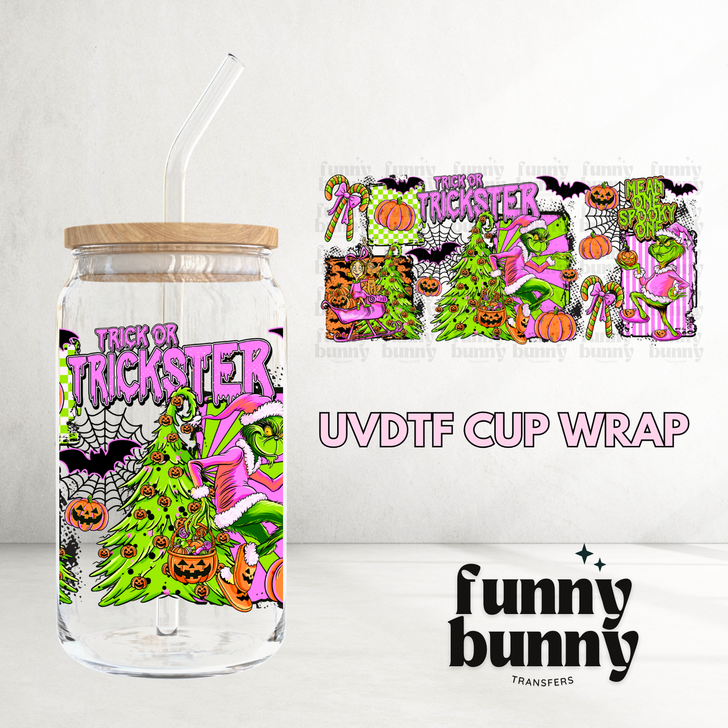 Trick Or Trickster - 16oz UVDTF Cup Wrap