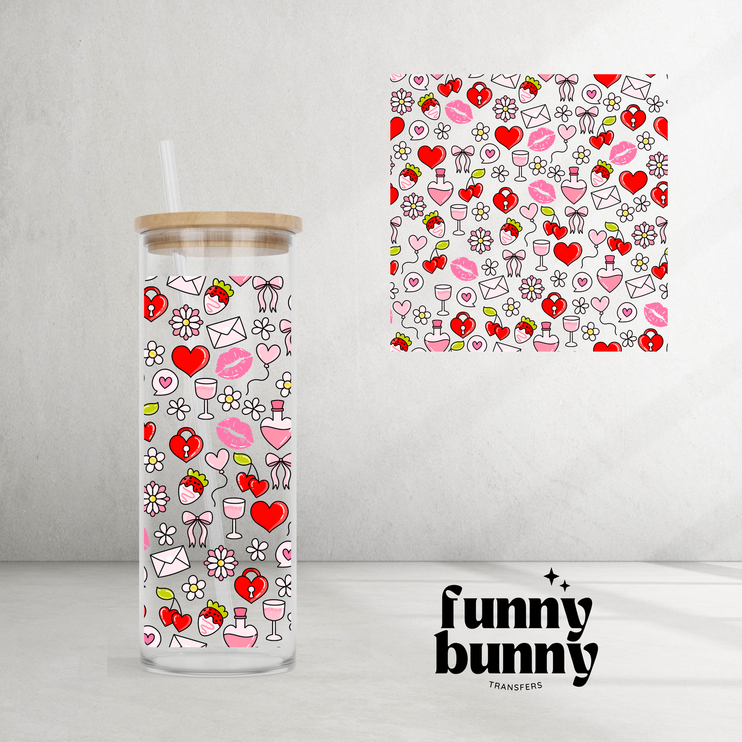 Valentine Essentials - 25oz UVDTF Cup Wrap