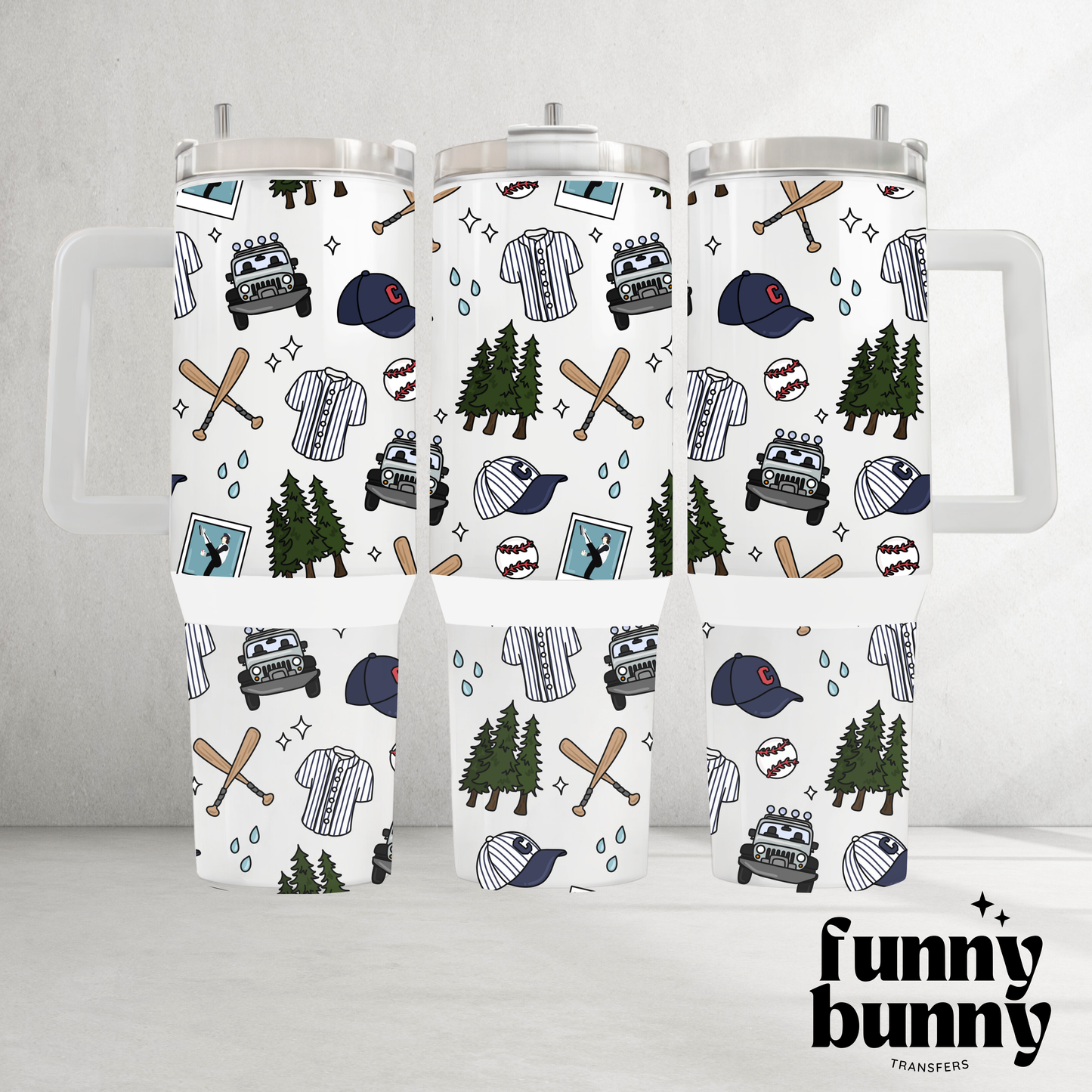 Vampire Baseball - 40oz UVDTF Tumbler Wrap