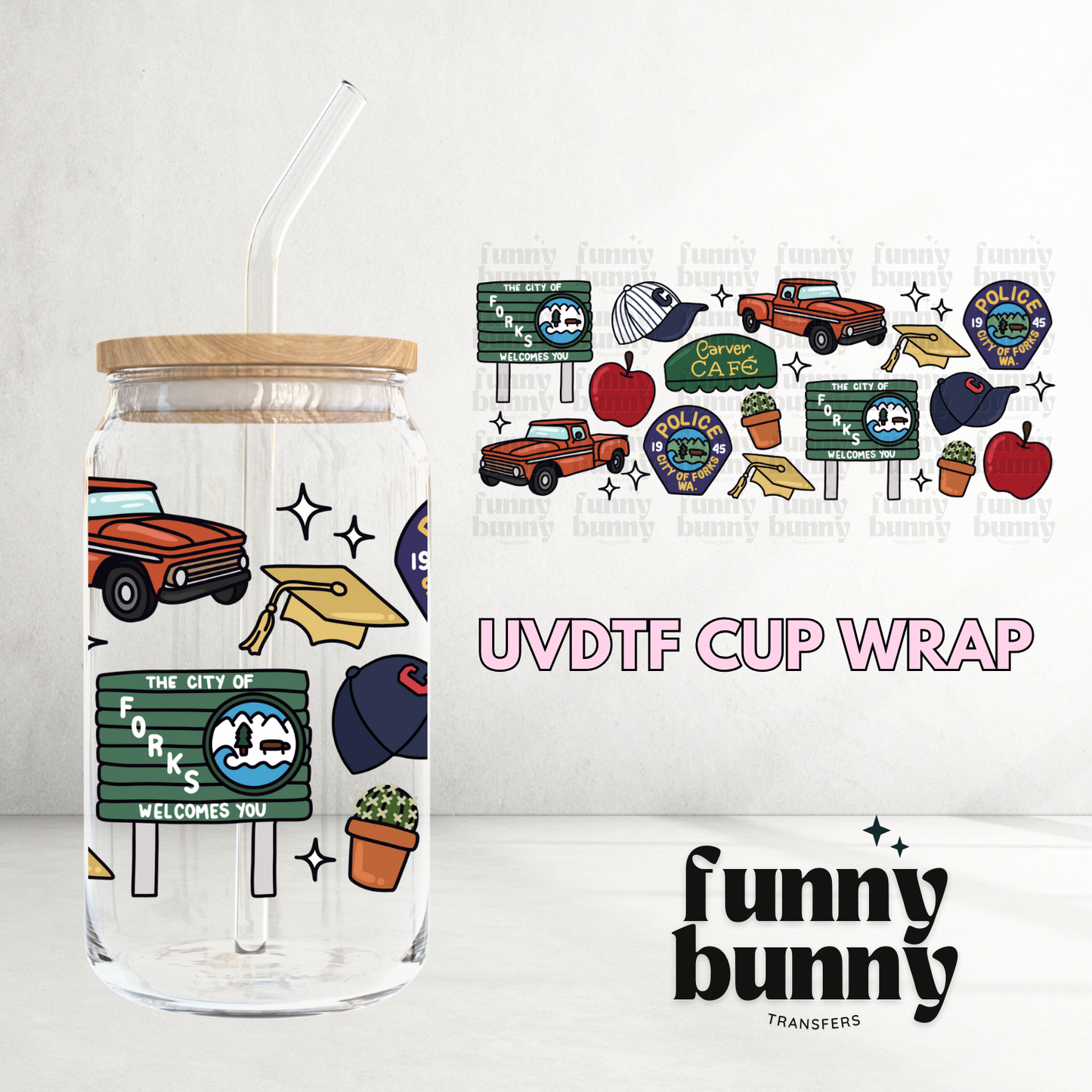 Vampire Town - 16oz UVDTF Cup Wrap