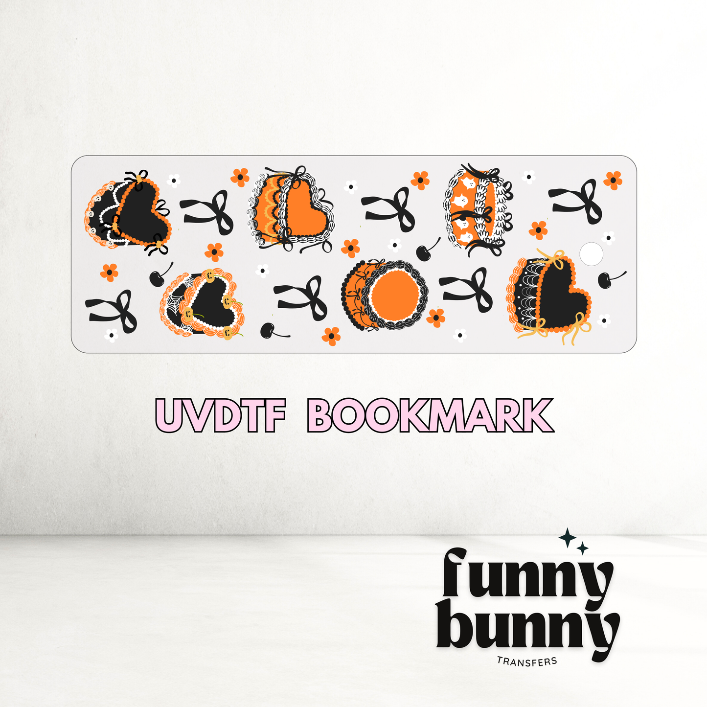 Vintage Halloween Cakes - UVDTF Bookmark Decal