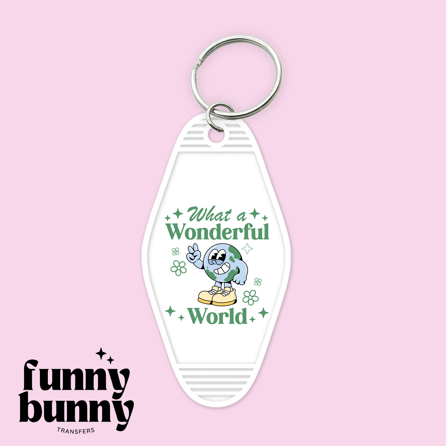 What A Wonderful World - Motel Keychain
