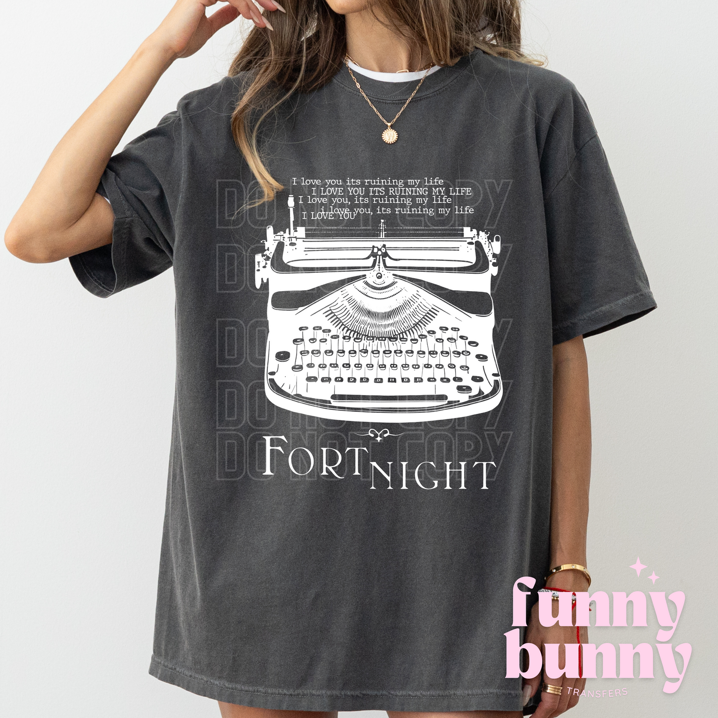 White Typewriter - DTF Transfer