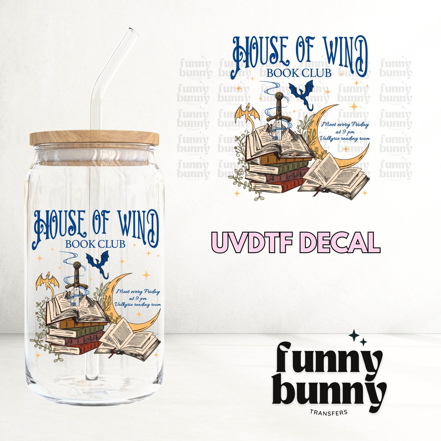 Wind Book Club - UVDTF Decal