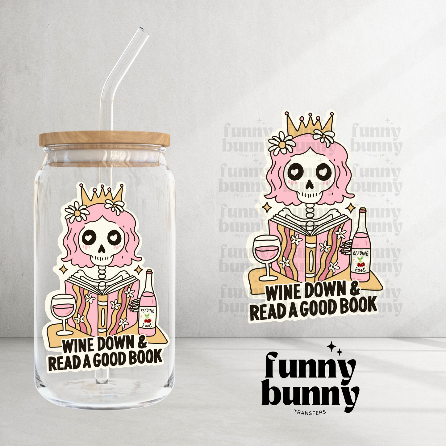 Wine Down - UVDTF Decal