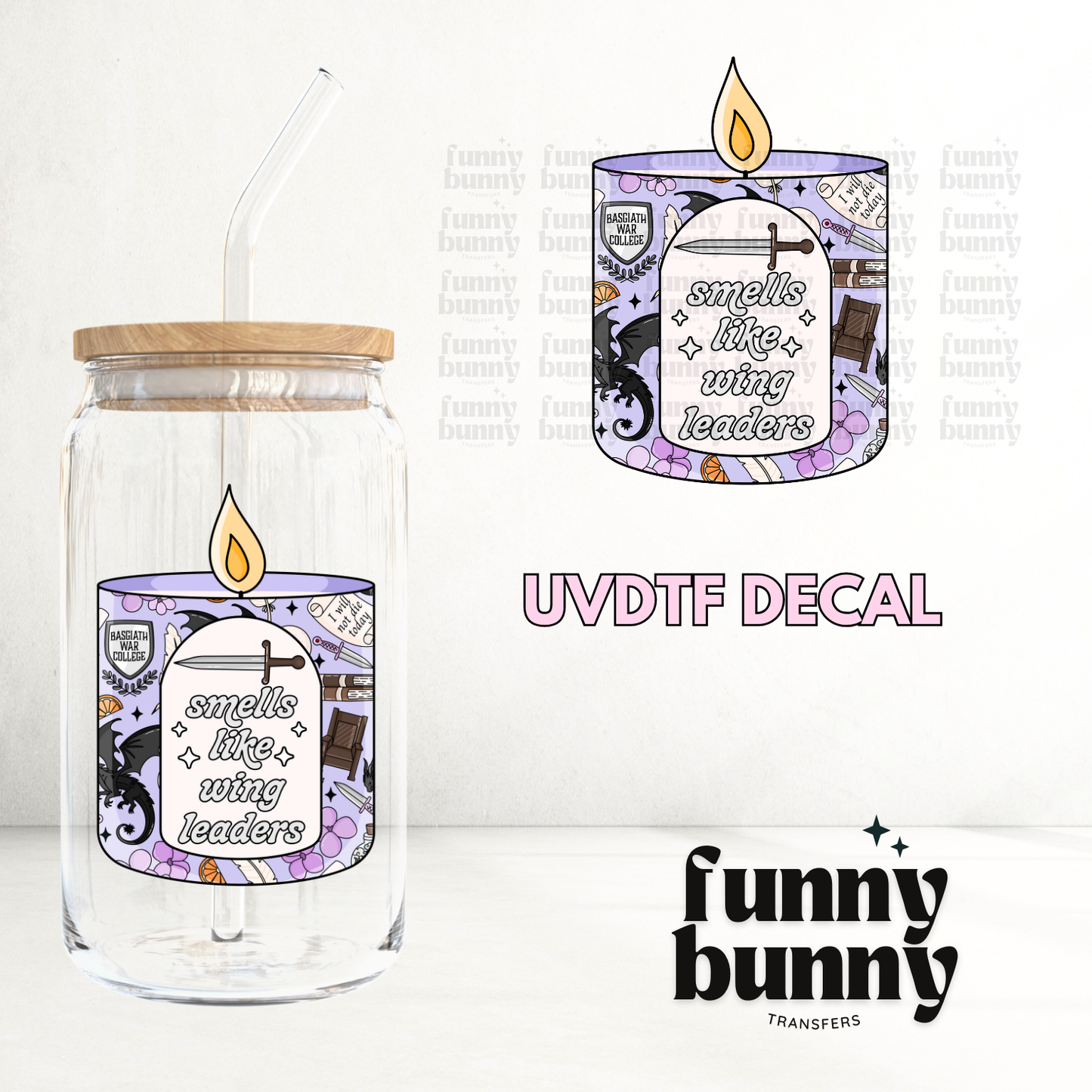 Wing Leaders Candle - UVDTF Decal