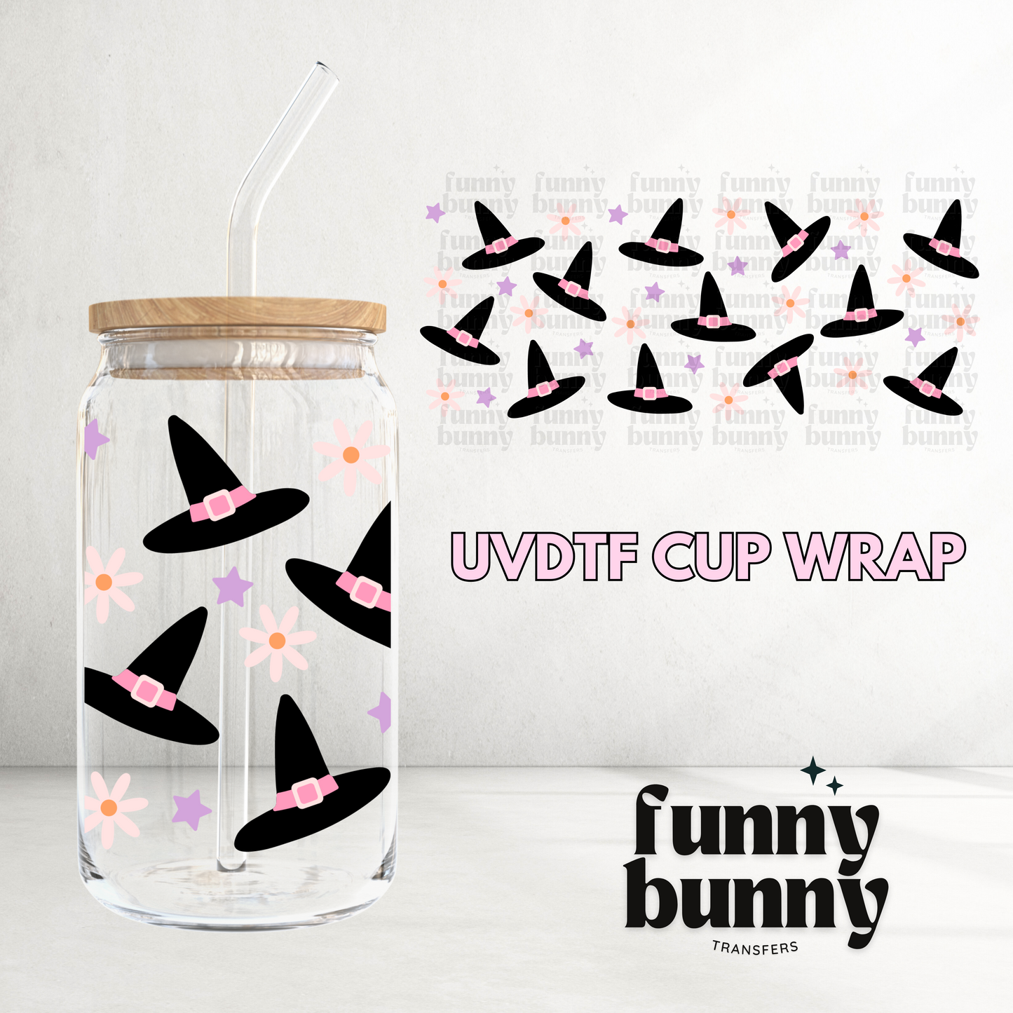 Witch Hat - 16oz UVDTF Cup Wrap
