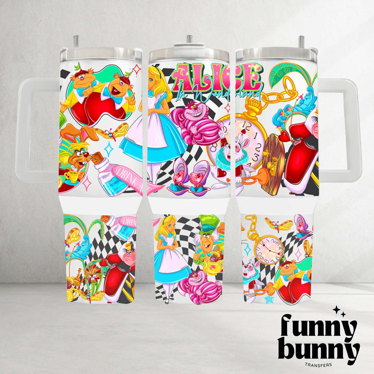 Wonderland Friends - 40oz UVDTF Tumbler Wrap