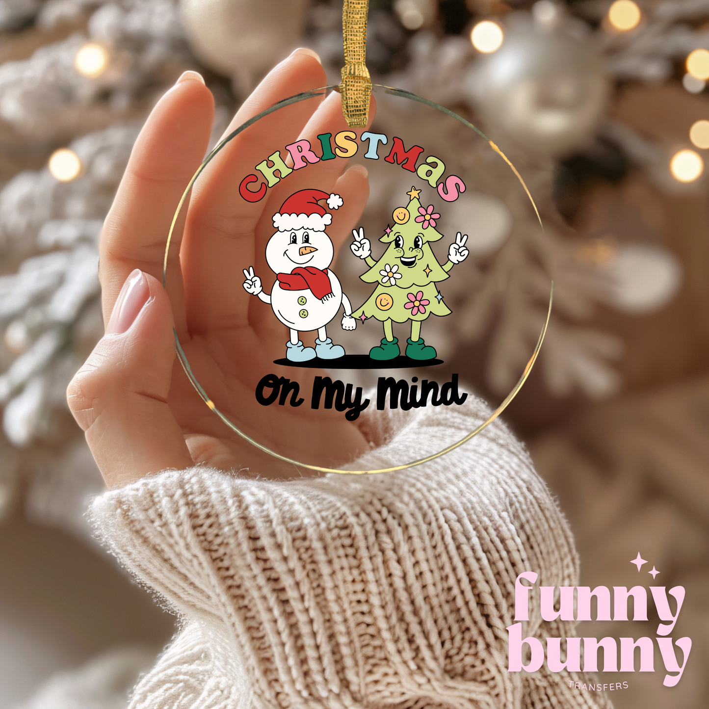 Xmas On My Mind - UVDTF Ornament Decal