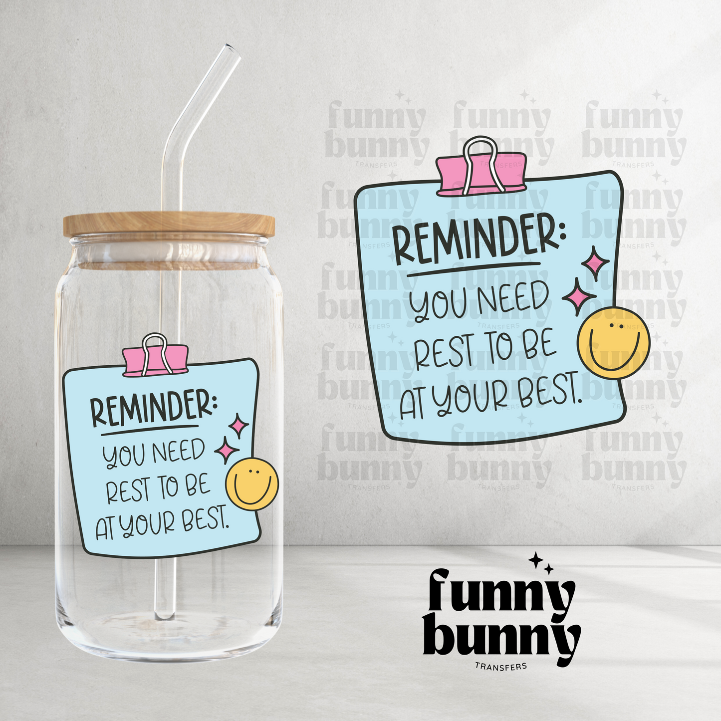 You Need To Rest - UVDTF Decal