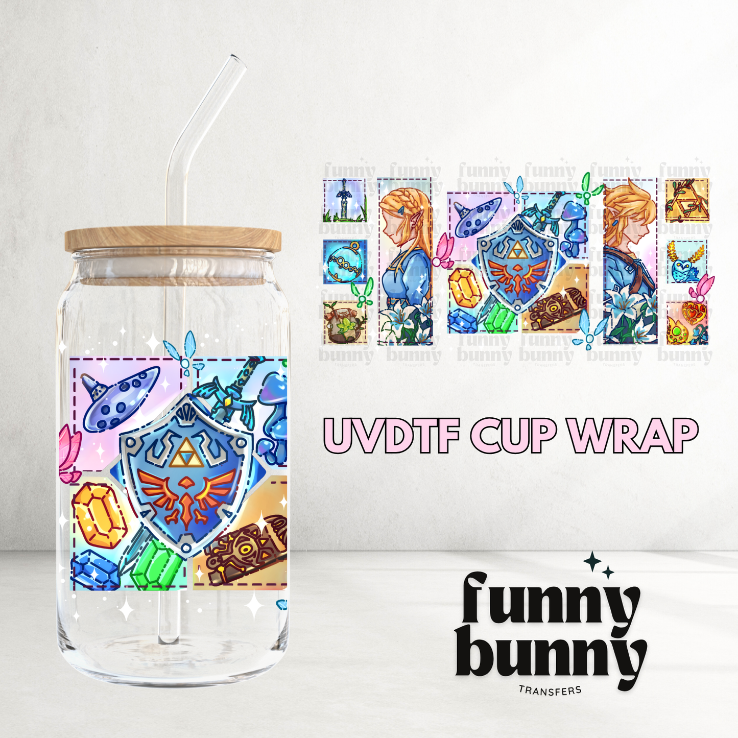 Zeldaa - 16oz UVDTF Cup Wrap