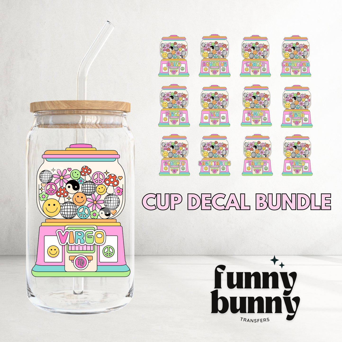 Zodiac Gumball - UVDTF Decal Bundle