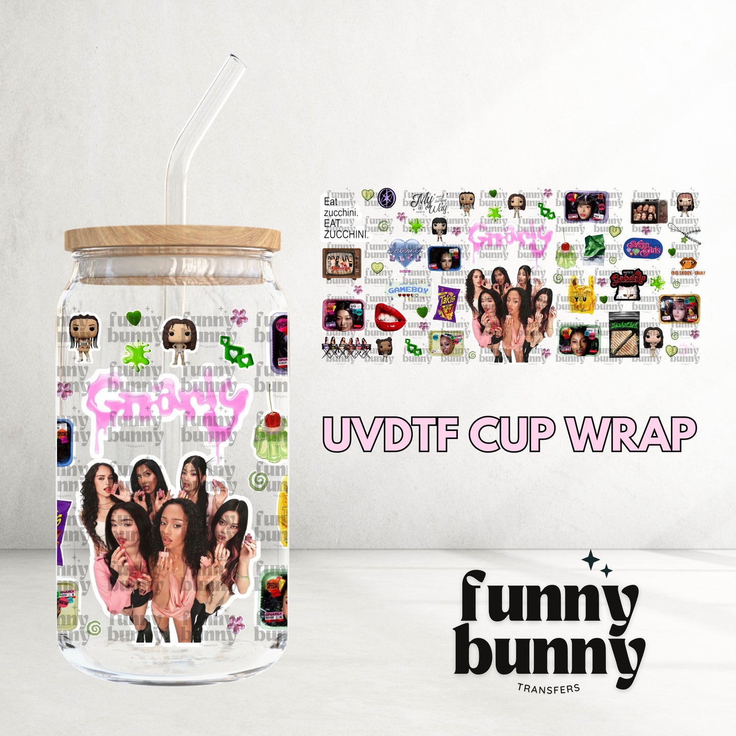 16OZ140 - 16oz UVDTF Cup Wrap