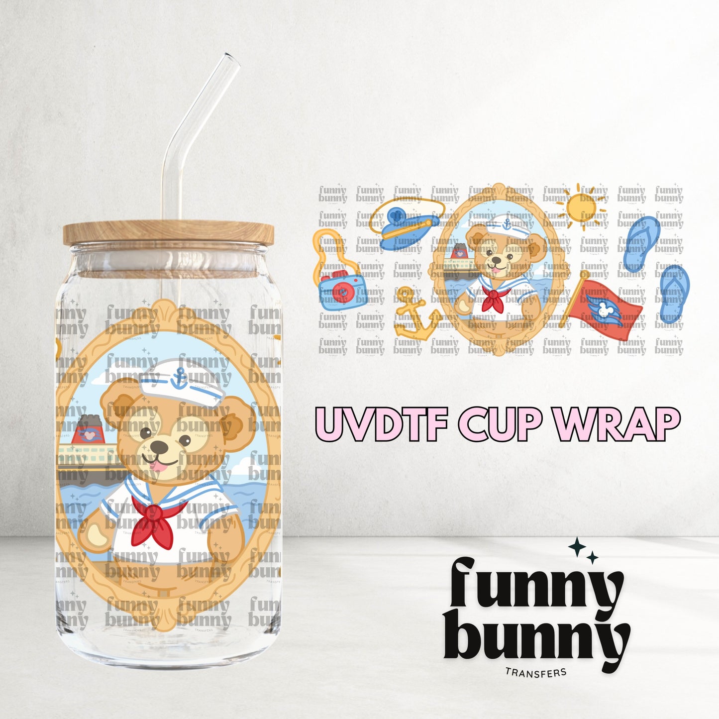 16OZ163 - 16oz UVDTF Cup Wrap