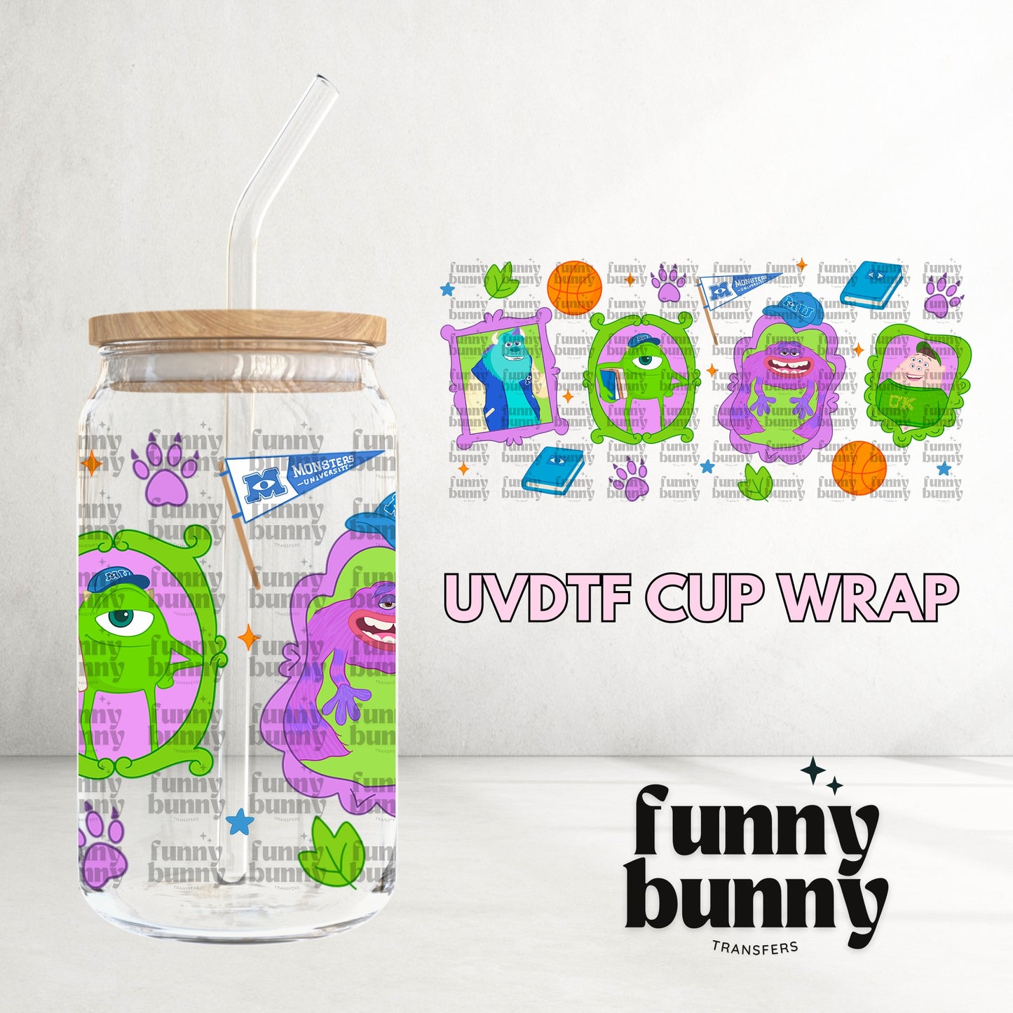 16OZ169 - 16oz UVDTF Cup Wrap