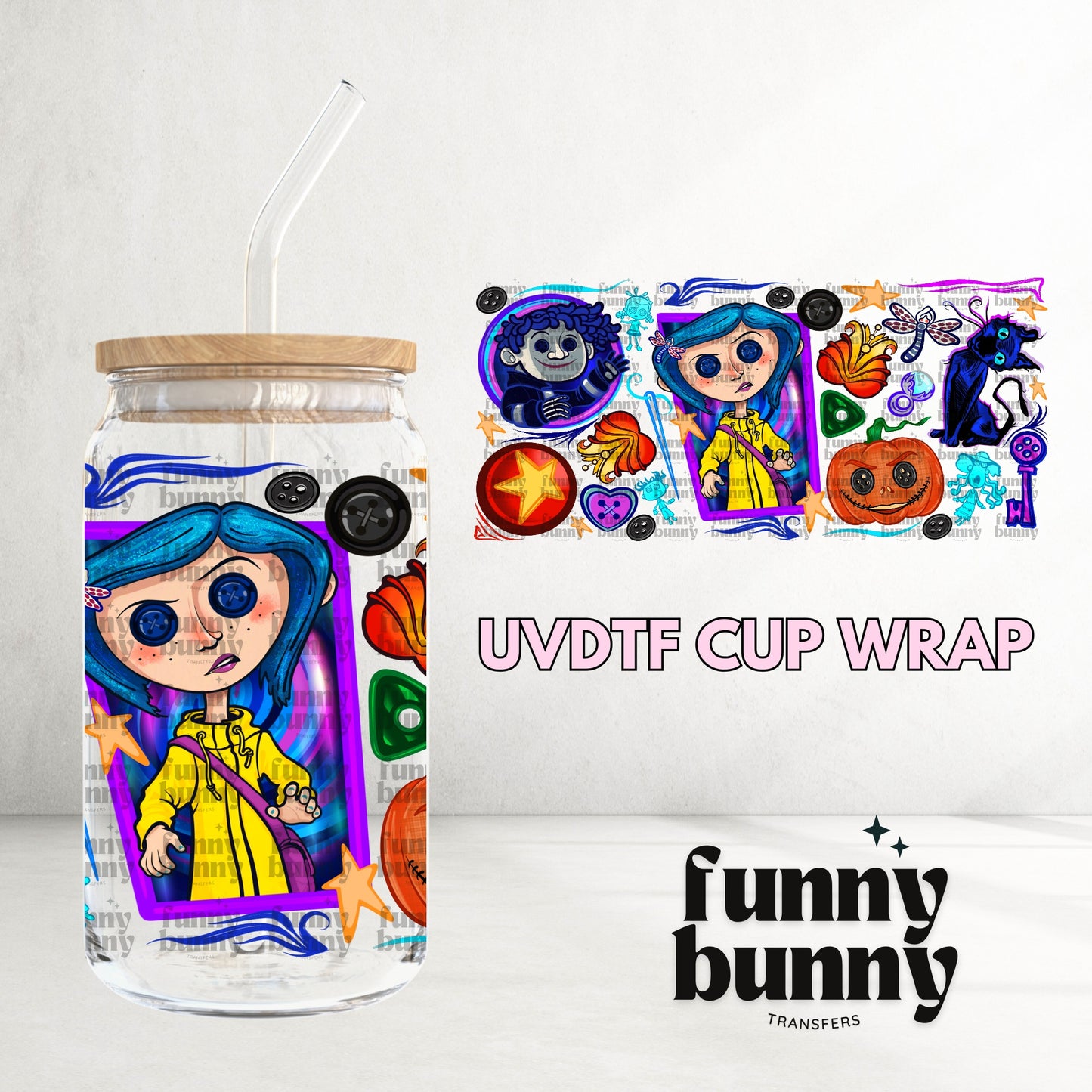16OZ317 - 16oz UVDTF Cup Wrap