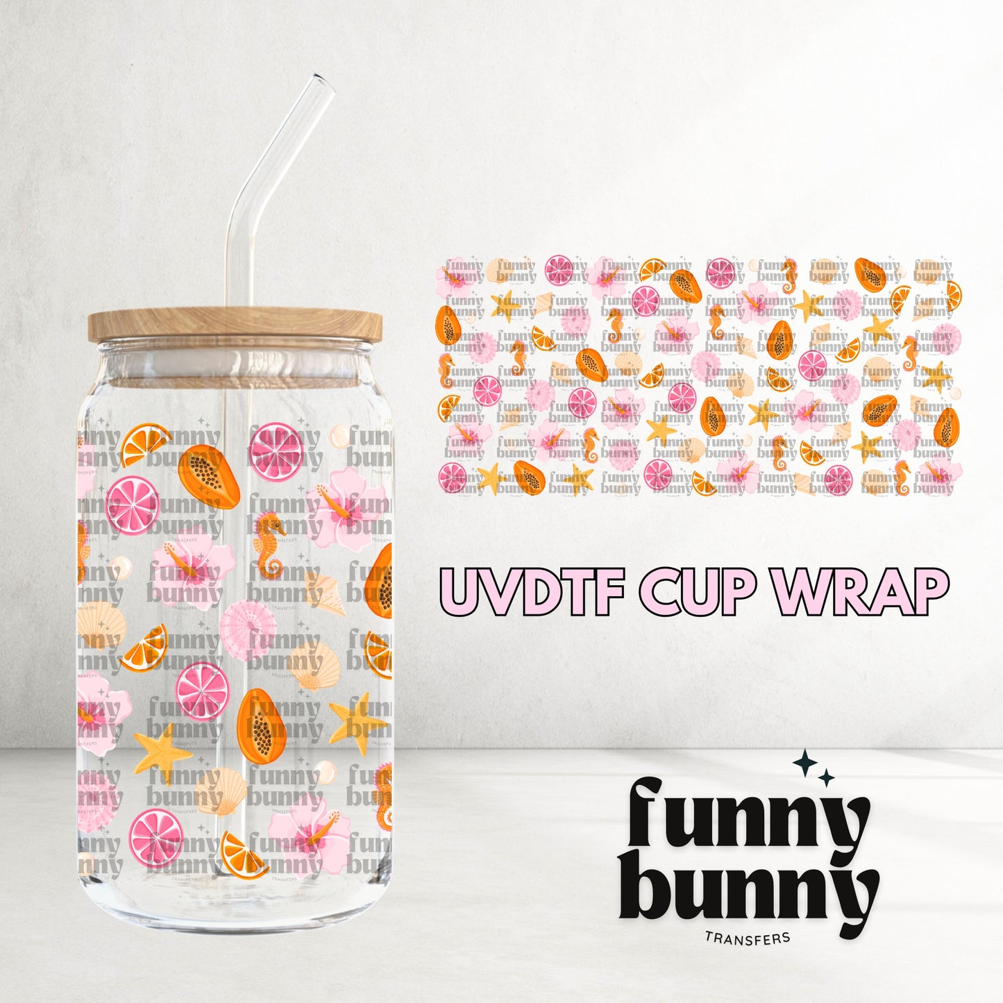 16OZ34 - 16oz UVDTF Cup Wrap
