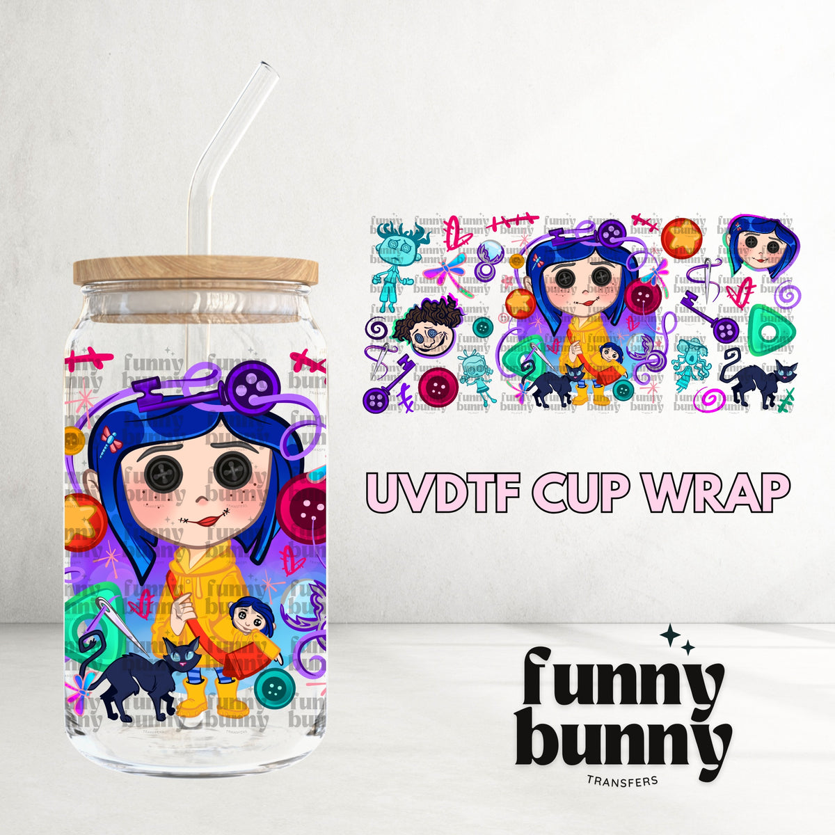 16OZ39 - 16oz UVDTF Cup Wrap