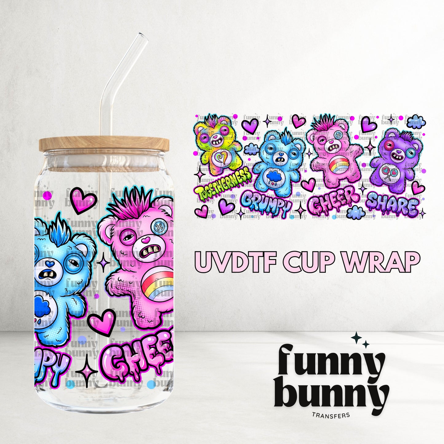 16OZ44 - 16oz UVDTF Cup Wrap