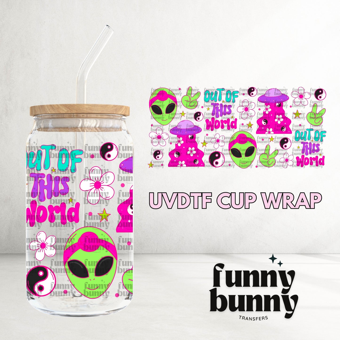 16OZ493 - 16oz UVDTF Cup Wrap