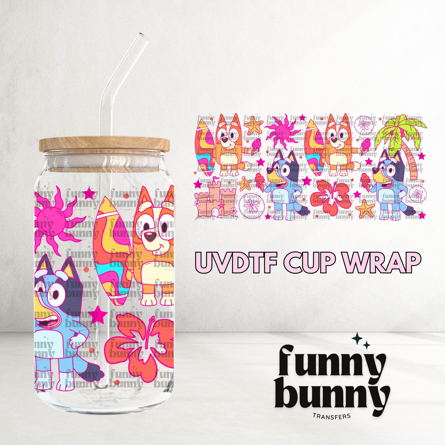 16OZ498 - 16oz UVDTF Cup Wrap