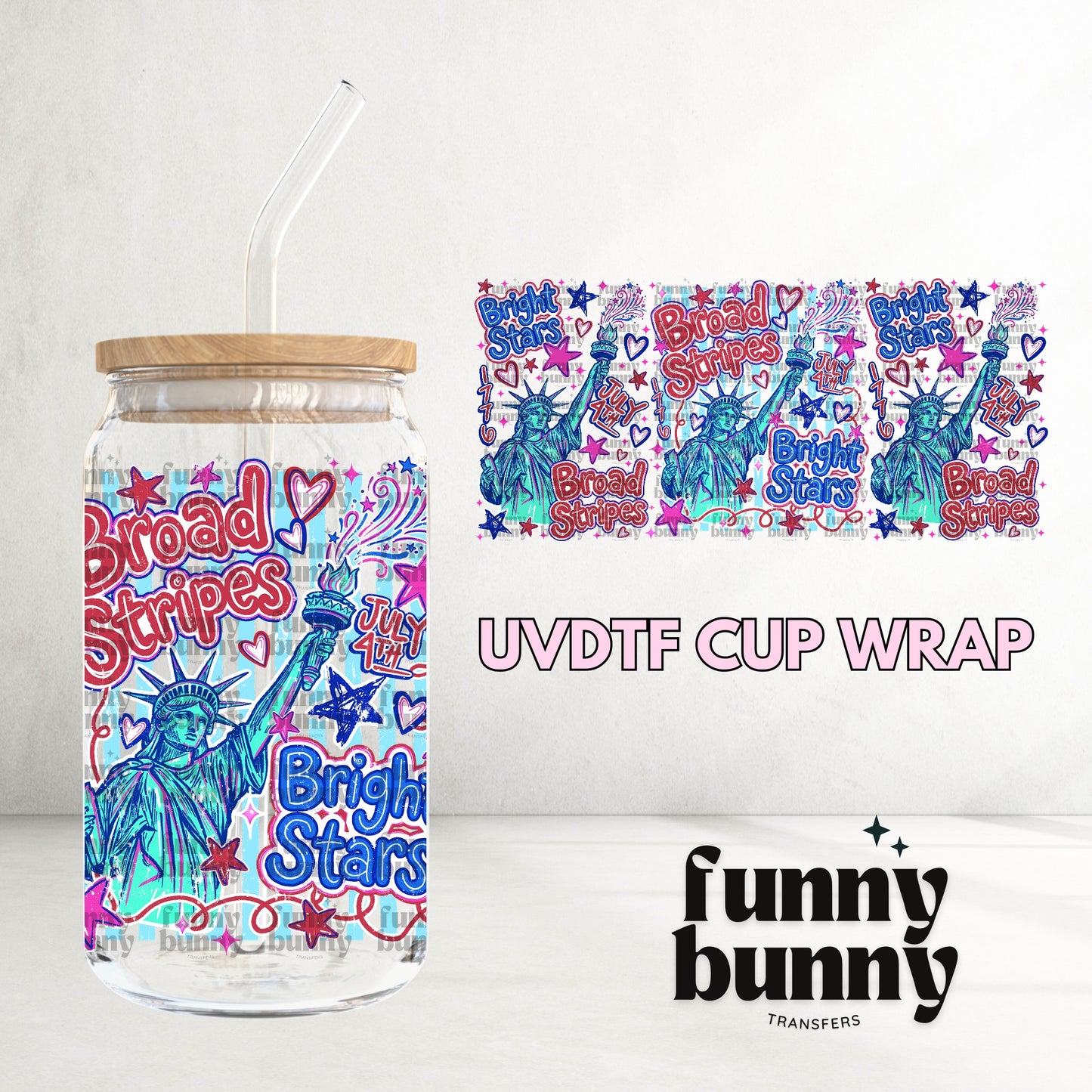 16OZ53 - 16oz UVDTF Cup Wrap
