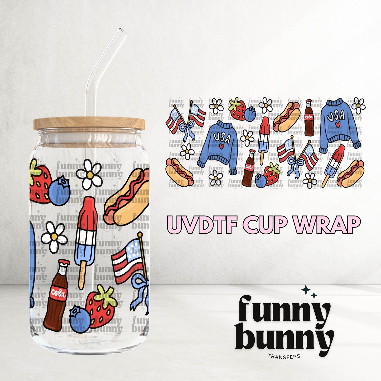16OZ7 - 16oz UVDTF Cup Wrap