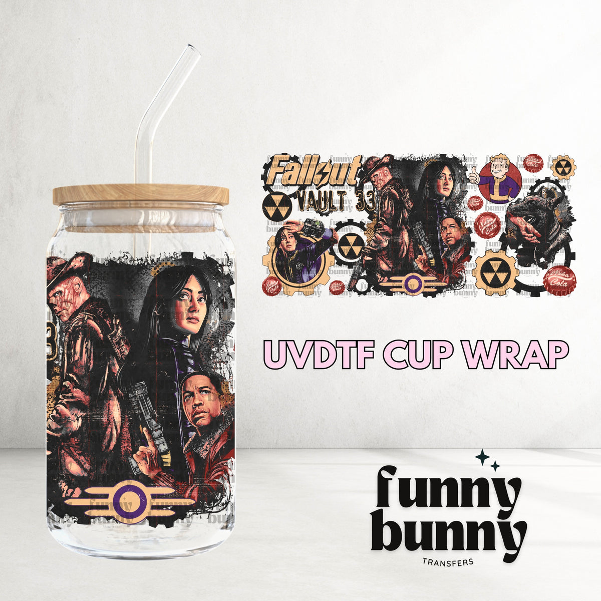 16OZ711 - 16oz UVDTF Cup Wrap