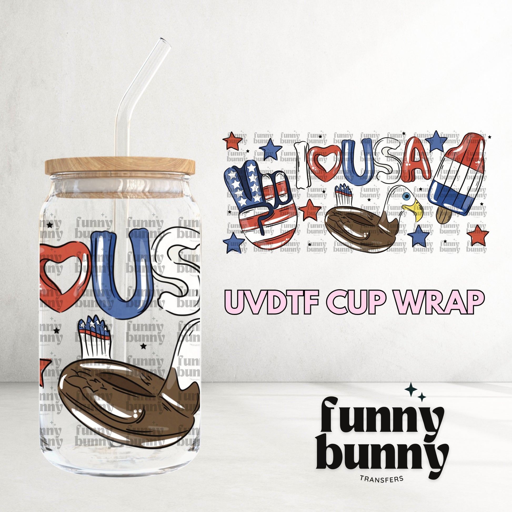 16OZ718 - 16oz UVDTF Cup Wrap