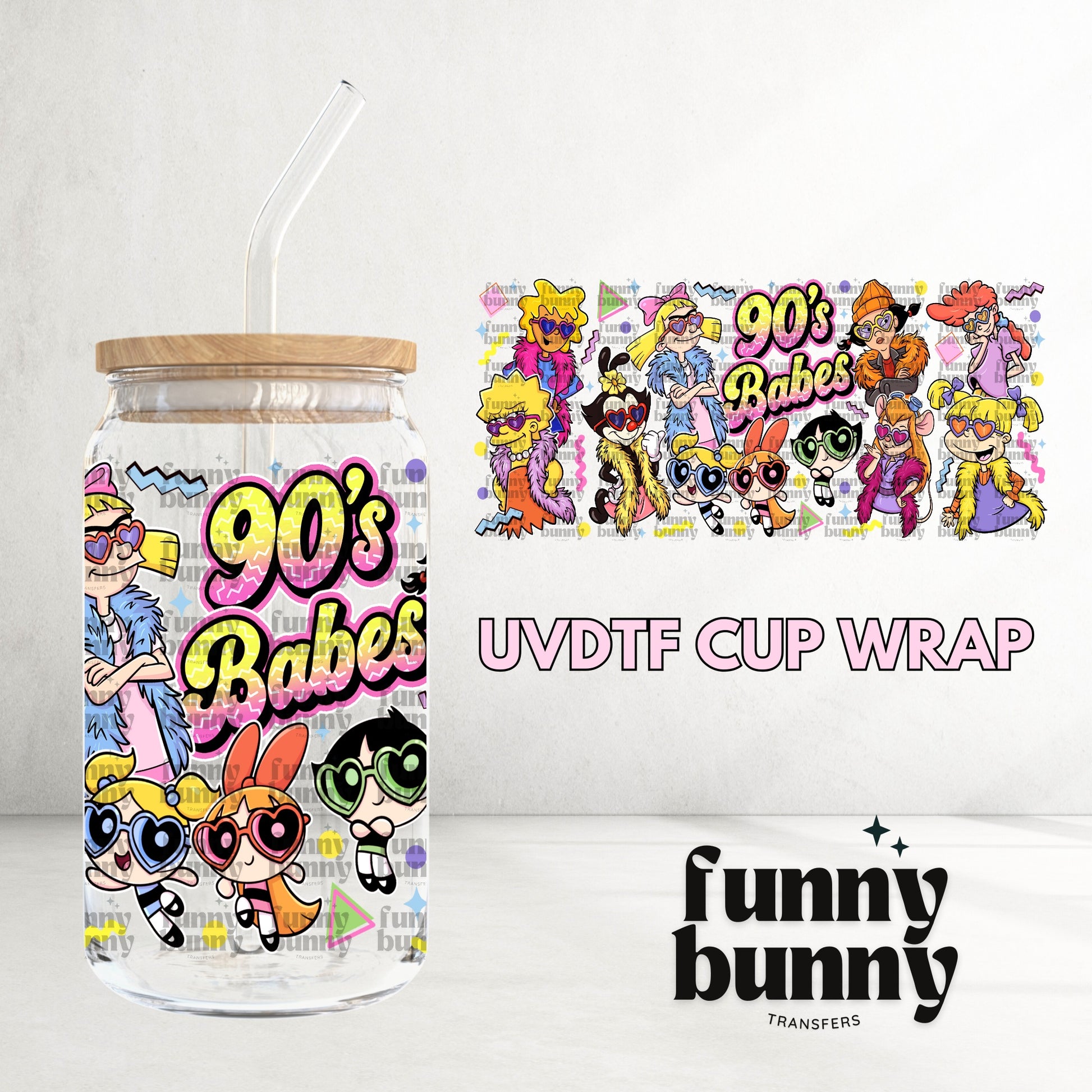 16OZ85 - 16oz UVDTF Cup Wrap