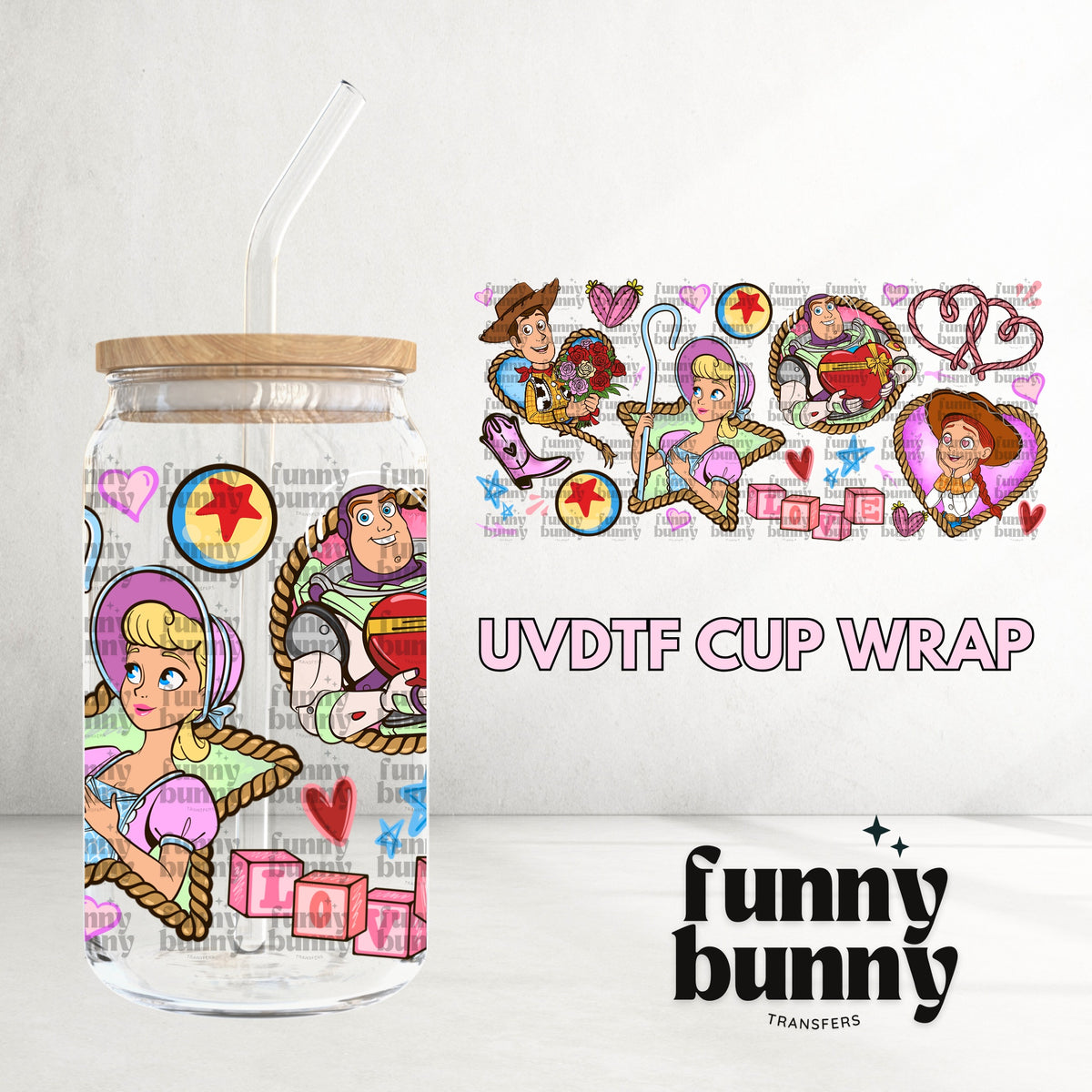 16OZ95 - 16oz UVDTF Cup Wrap