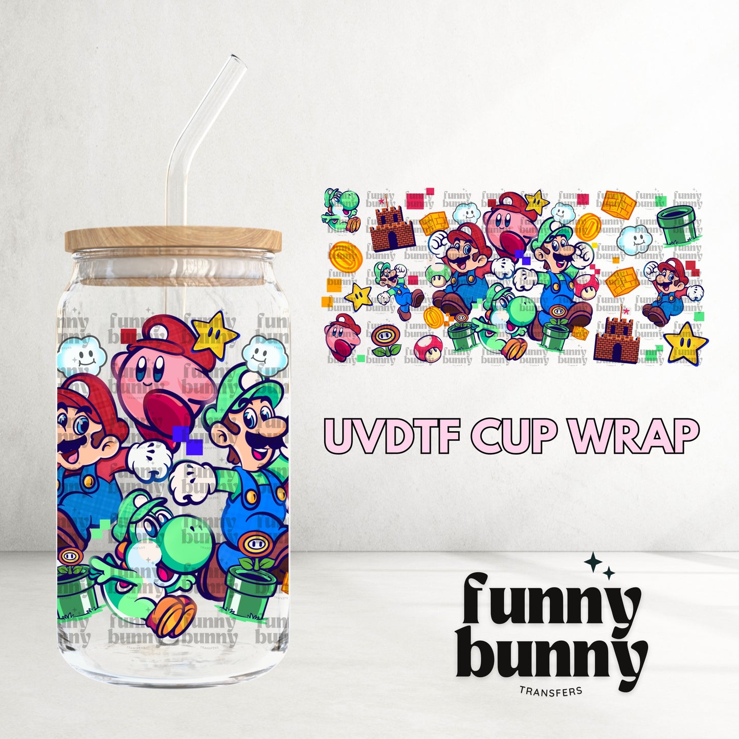 16OZ98 - 16oz UVDTF Cup Wrap