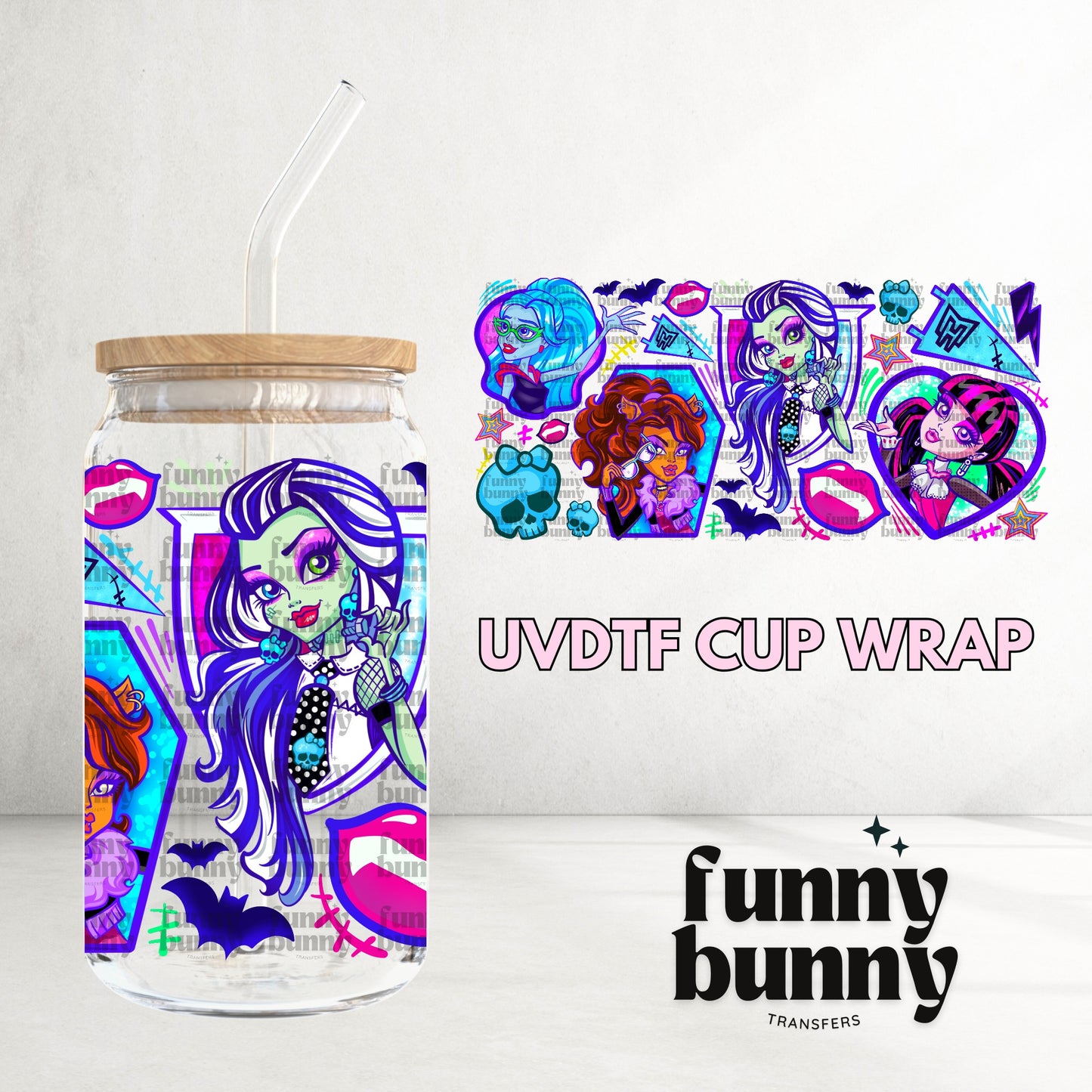16OZ99 - 16oz UVDTF Cup Wrap