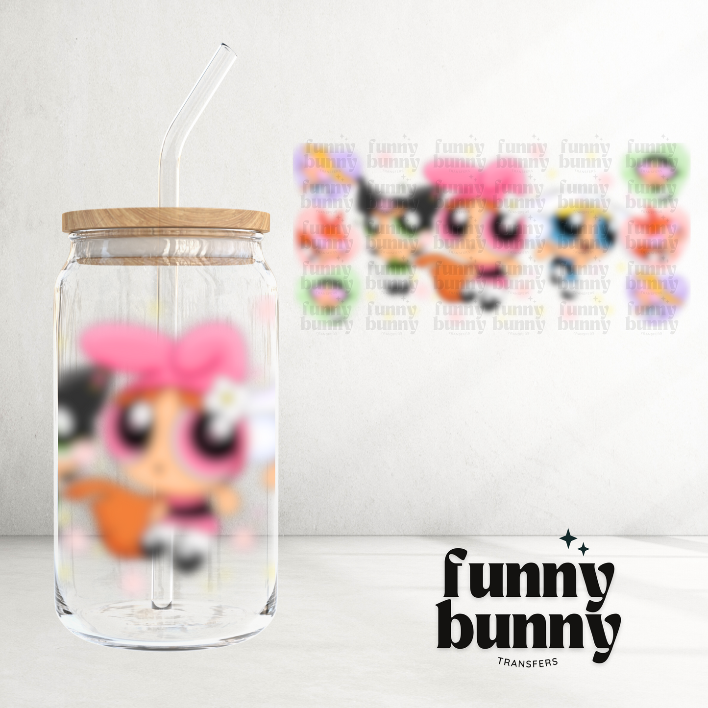 Spring Puff Girls - 16oz UVDTF Cup Wrap