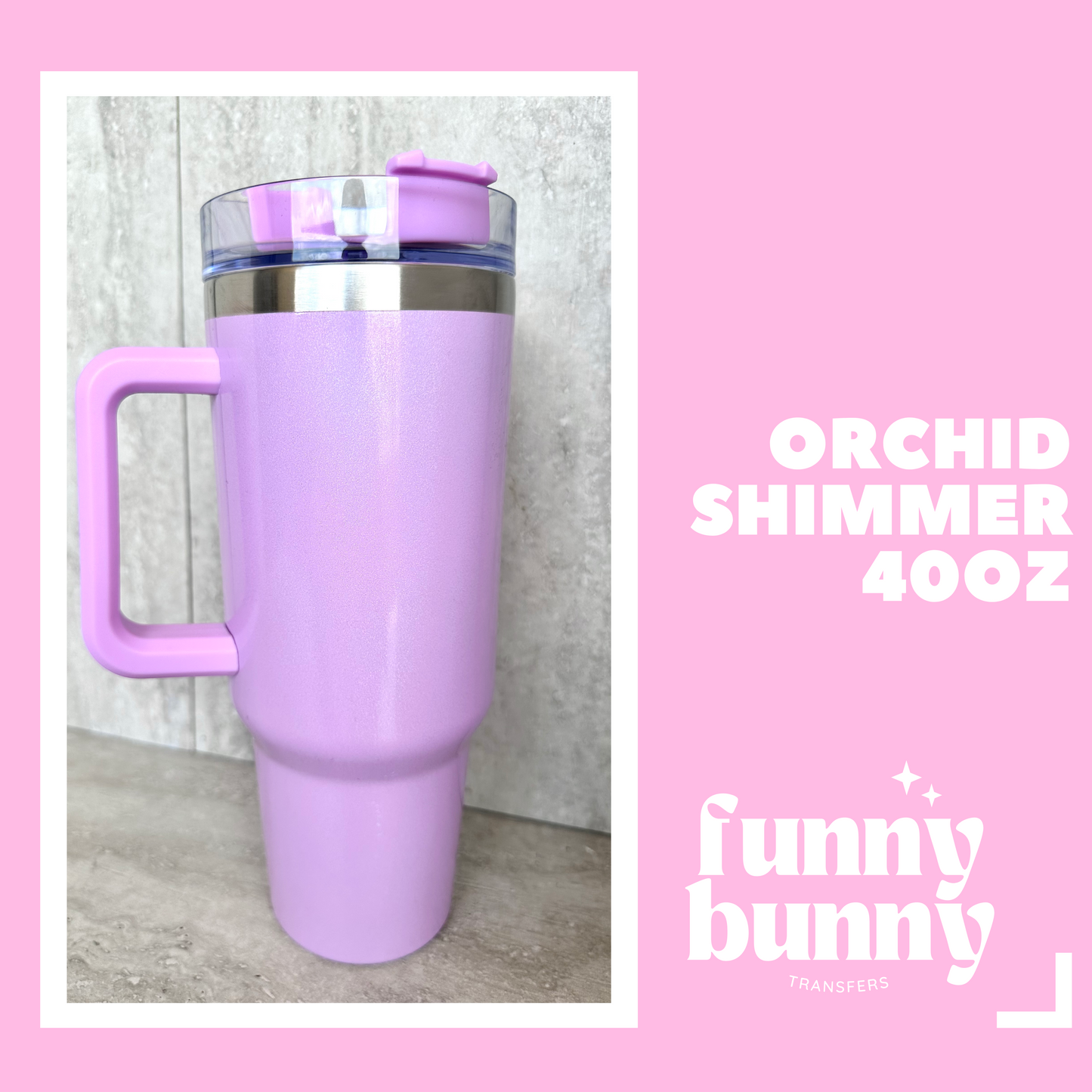 40oz Orchid Shimmer Tumbler Metal