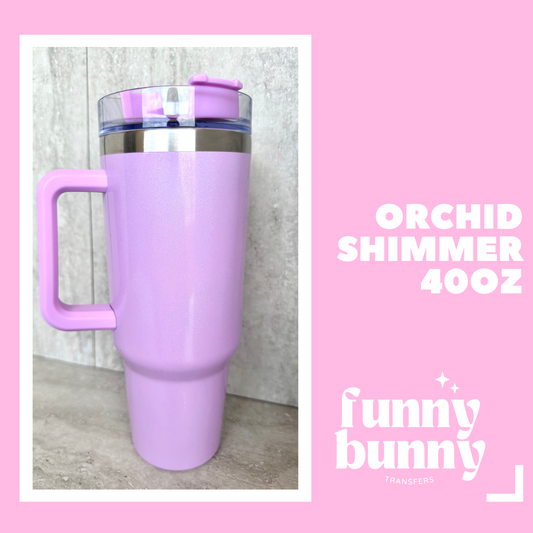 40oz Orchid Shimmer Tumbler Metal
