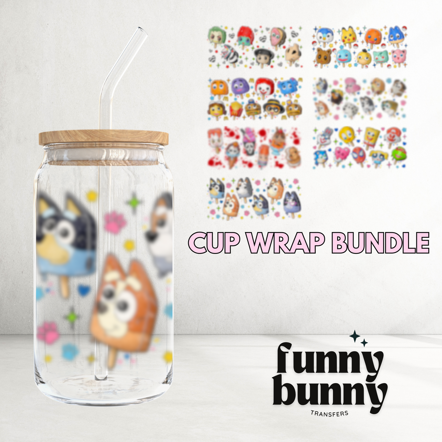 90's Popsicles - 16oz Cup Wrap Bundle