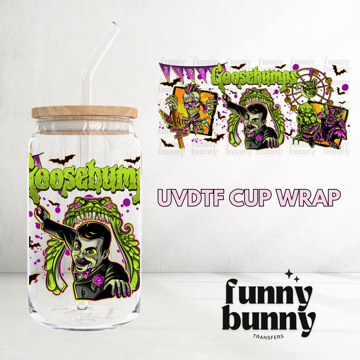 90s Scary Stories - 16oz UVDTF Cup Wrap