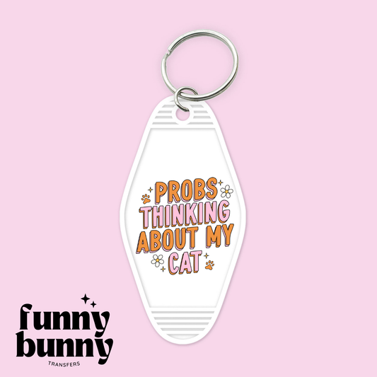 About My Cat - Motel Keychain