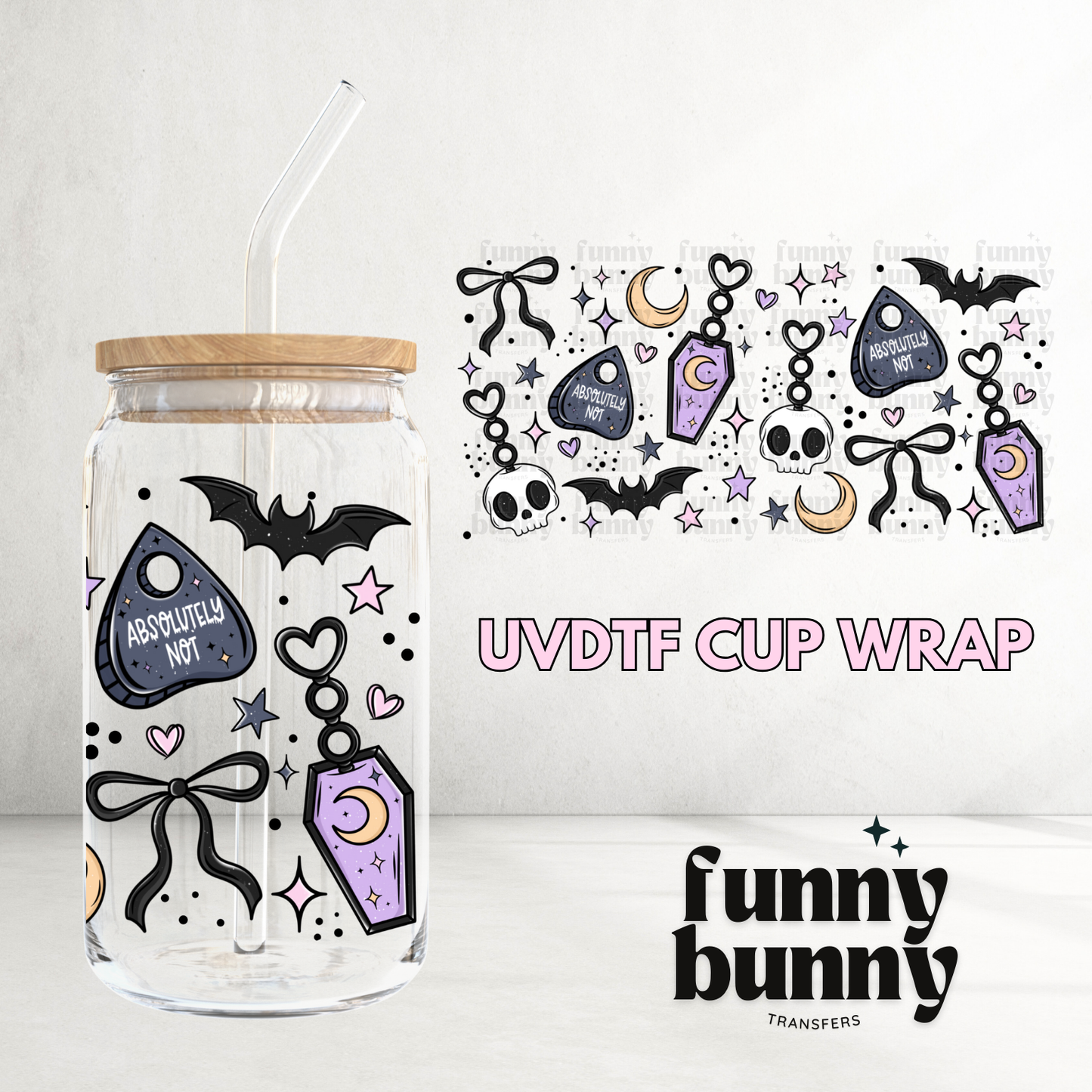 Absolutely Not - 16oz UVDTF Cup Wrap