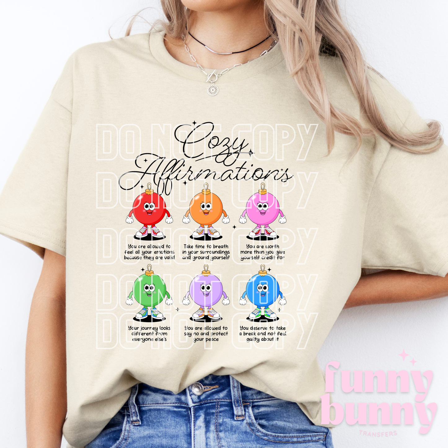 Affirmations Ornaments - DTF Transfer